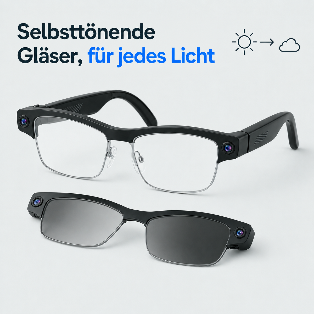 Vexors Pro – KI-Kamera-Brille mit Wechselgläsern